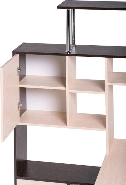 Изображение товара Стол-стеллаж Woodville ДЕР КС-15 / 295293 (венге/дуб молочный левый)