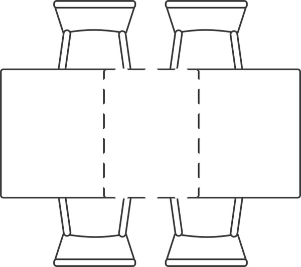 Изображение товара Обеденный стол Woodville Ливи 140-200х80х78 / 532400 (белый мрамор/черный)