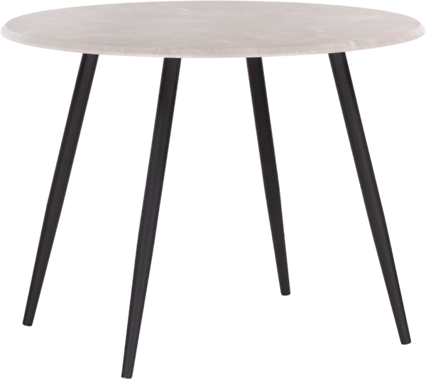 Изображение товара Обеденный стол Notta Абилин 100 / 507220 (мрамор светло-серый/черный матовый)