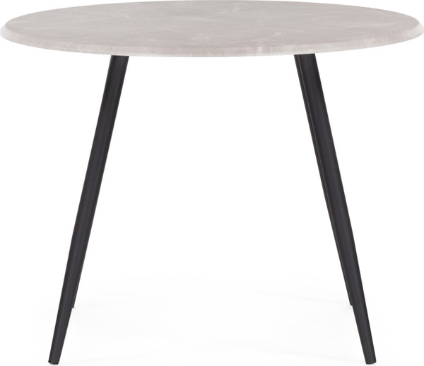 Изображение товара Обеденный стол Notta Абилин 100 / 507220 (мрамор светло-серый/черный матовый)