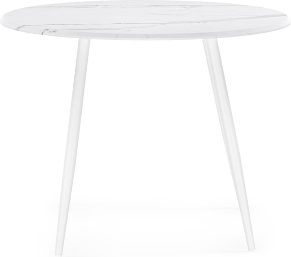 Изображение товара Обеденный стол Notta Абилин 100 / 520595 (мрамор белый/белый матовый)