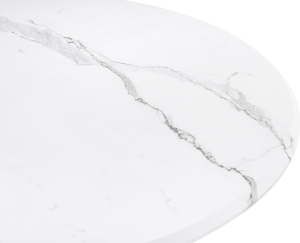 Изображение товара Обеденный стол Notta Абилин 100 / 520595 (мрамор белый/белый матовый)