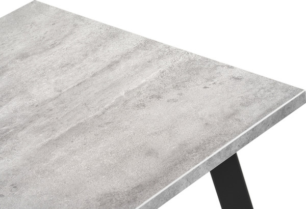 Изображение товара Обеденный стол Notta Тринити Лофт 120 25 мм / 489616 (бетон/черный матовый)