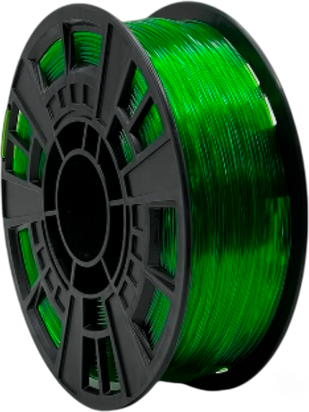 Изображение товара Пластик для 3D-печати Mitek PETG (1.75мм, 1кг, зеленый прозрачный)