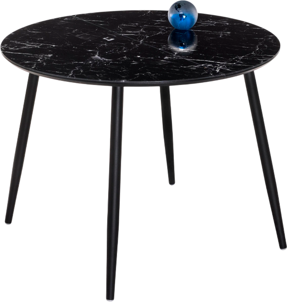 Изображение товара Обеденный стол Woodville Кловис / 462138 (черный мрамор/черный)