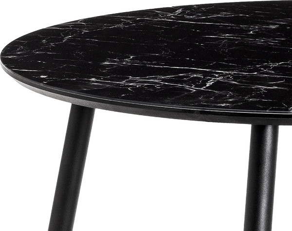 Изображение товара Обеденный стол Woodville Кловис / 462138 (черный мрамор/черный)