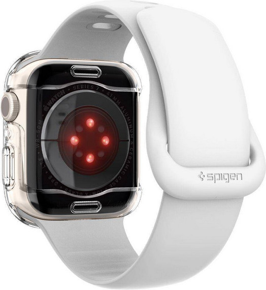 Изображение товара Защитный чехол для умных часов Spigen Ultra Hybrid для Apple Watch 7/8/9 / ACS04613 (Crystal Clear)
