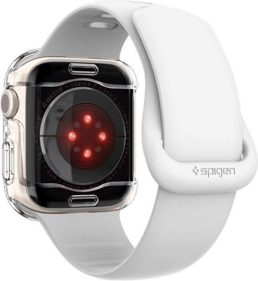 Изображение товара Защитный чехол для умных часов Spigen Ultra Hybrid для Apple Watch 7/8/9 / ACS04611 (Crystal Clear)