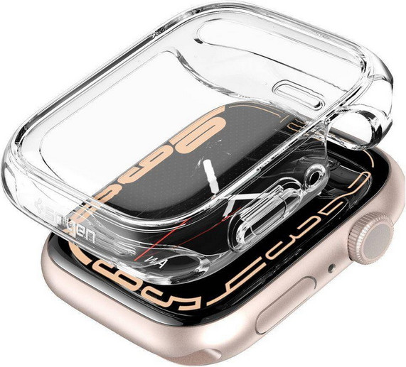 Изображение товара Защитный чехол для умных часов Spigen Ultra Hybrid для Apple Watch 7/8/9 / ACS04611 (Crystal Clear)