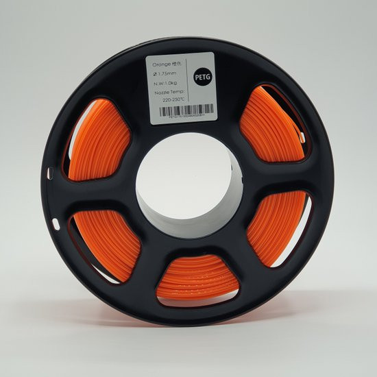 Изображение товара Пластик для 3D-печати Mitek PETG (1.75мм, 1кг, оранжевый прозрачный)