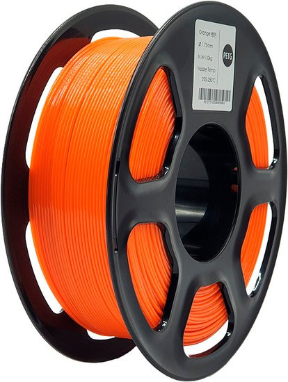 Изображение товара Пластик для 3D-печати Mitek PETG (1.75мм, 1кг, оранжевый прозрачный)