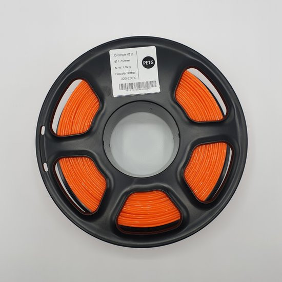 Изображение товара Пластик для 3D-печати Mitek PETG (1.75мм, 1кг, оранжевый прозрачный)