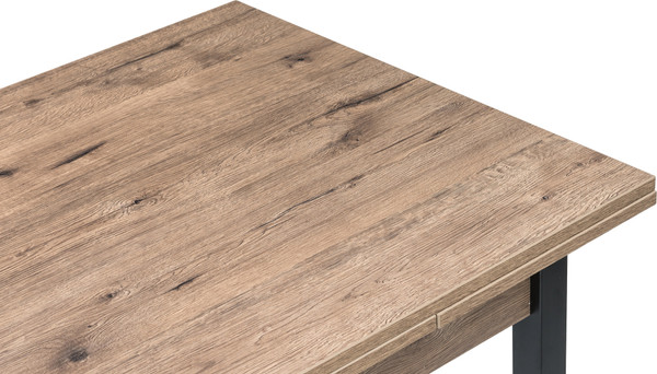 Изображение товара Обеденный стол Woodville Форли / 424178 (дуб велингтон/черный матовый)