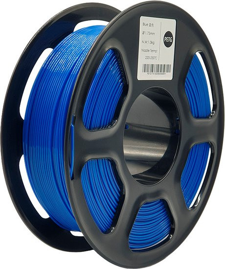 Изображение товара Пластик для 3D-печати Mitek PETG (1.75мм, 1кг, синий прозрачный)