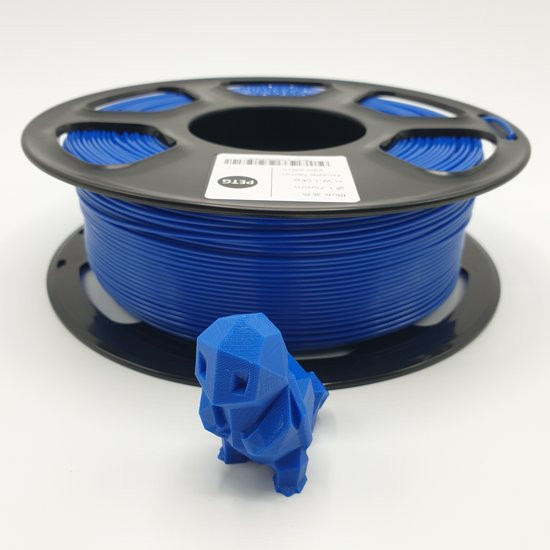 Изображение товара Пластик для 3D-печати Mitek PETG (1.75мм, 1кг, синий прозрачный)
