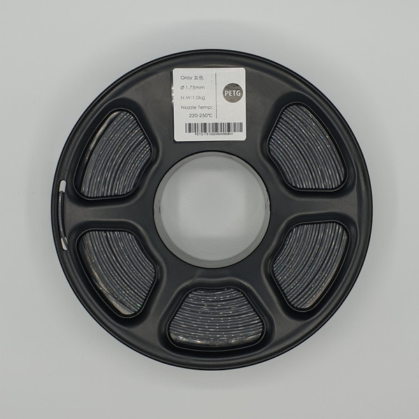 Изображение товара Пластик для 3D-печати Mitek PETG (1.75мм, 1кг, серебристый)