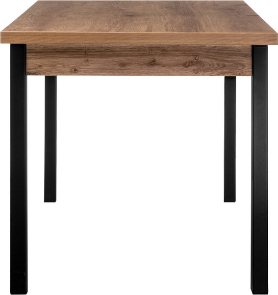 Изображение товара Обеденный стол Woodville Оригон / 368665 (дуб горный/черный матовый)