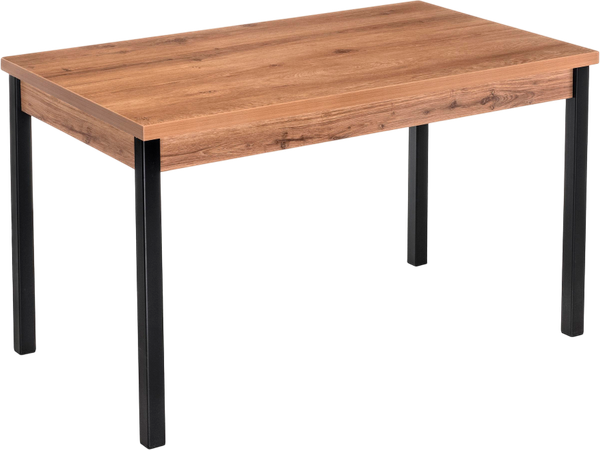 Изображение товара Обеденный стол Woodville Оригон / 368665 (дуб горный/черный матовый)