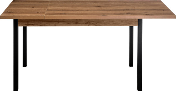 Изображение товара Обеденный стол Woodville Оригон / 368665 (дуб горный/черный матовый)