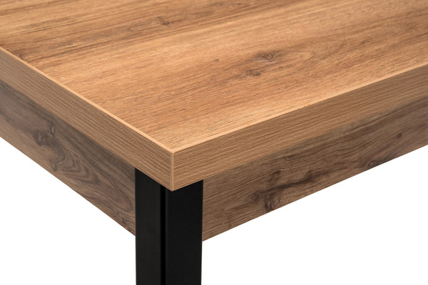 Изображение товара Обеденный стол Woodville Оригон / 368665 (дуб горный/черный матовый)