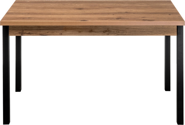 Изображение товара Обеденный стол Woodville Оригон / 368665 (дуб горный/черный матовый)