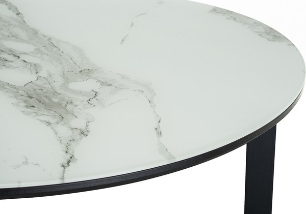 Изображение товара Журнальный столик Woodville Роб D-700 / 462373 (белый мрамор)