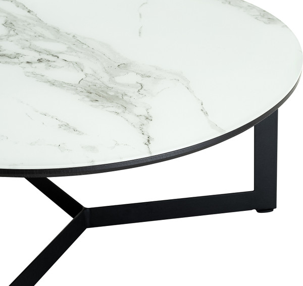 Изображение товара Журнальный столик Woodville Роб D-700 / 462373 (белый мрамор)