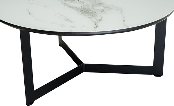 Изображение товара Журнальный столик Woodville Роб D-700 / 462373 (белый мрамор)