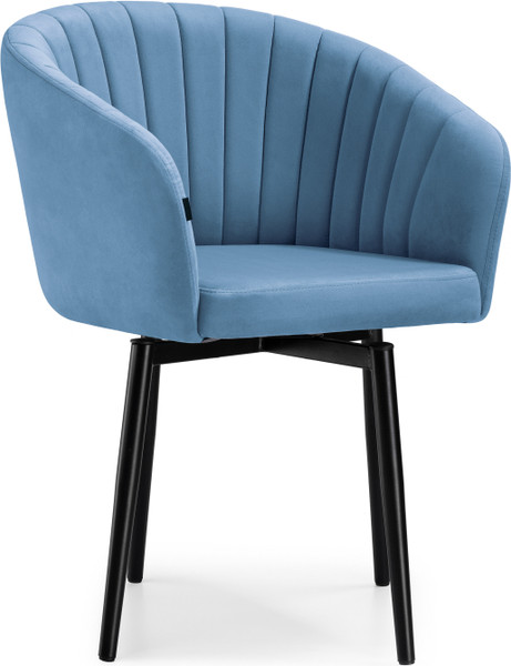 Изображение товара Стул Woodville Моншау крутящийся / 569582 (velutto 46/черный)