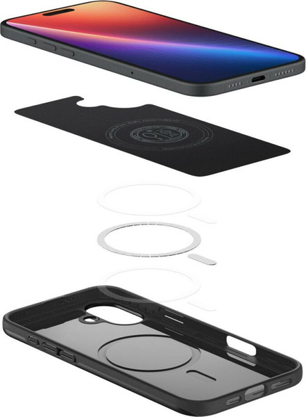 Изображение товара Чехол-накладка Spigen Thin Fit Mag Magsafe для iPhone 16 Plus / ACS08060 (черный)