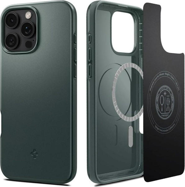 Изображение товара Чехол-накладка Spigen Thin Fit Mag Magsafe для iPhone 16 Pro / ACS08109 (Abyss Green)