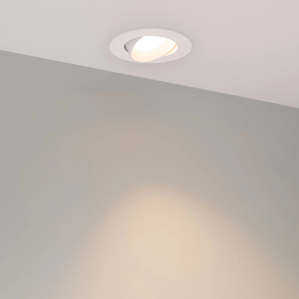 Изображение товара Точечный светильник Arlight MS-ATOLL-BUILT-TURN-R94-10W Warm3000 WH 60deg / 044603