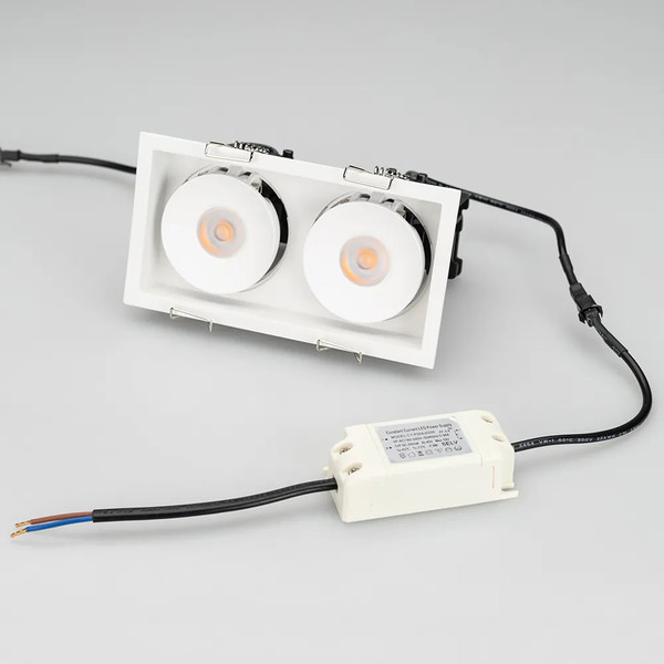 Изображение товара Точечный светильник Arlight CL-SIMPLE-S148x80-2x9W Day4000 WH 45deg / 028150