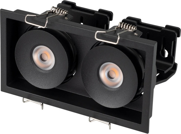 Изображение товара Точечный светильник Arlight CL-SIMPLE-S148x80-2x9W Warm3000 BK 45deg / 028151