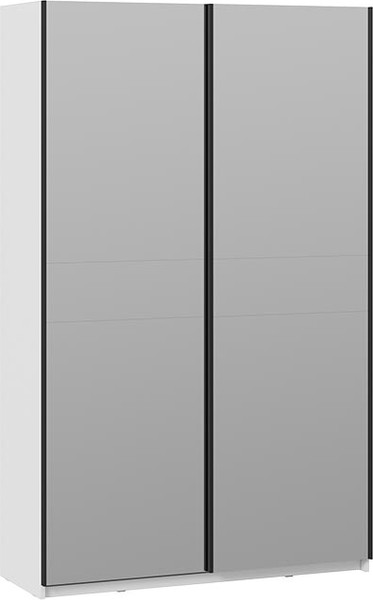 Изображение товара Шкаф-купе ТриЯ Оскар Т2 1400 / 271170 (ручка черная/белый снег)