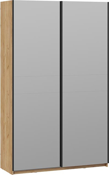 Изображение товара Шкаф-купе ТриЯ Оскар Т2 1400 / 271190 (ручка черная/дуб крафт золотой)