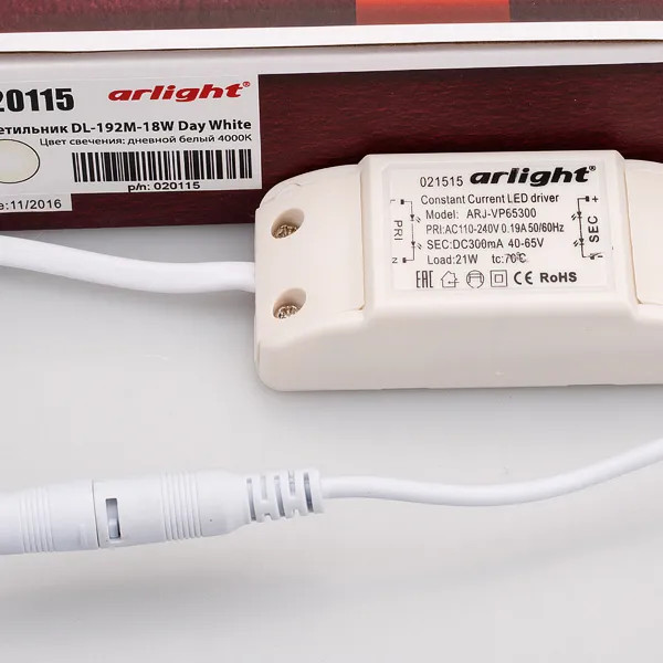 Изображение товара Точечный светильник Arlight DL-192M-18W Day White / 020115