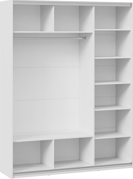 Изображение товара Шкаф-купе ТриЯ Оскар Т2 1800 / 271159 (ручка серебро/белый снег)