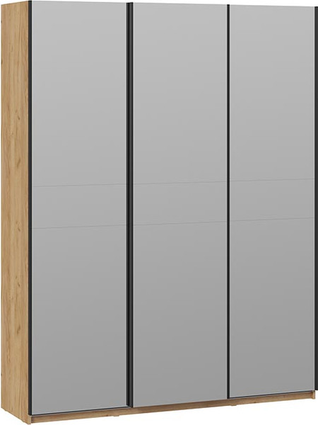 Изображение товара Шкаф-купе ТриЯ Оскар Т2 1800 / 271187 (ручка черная/дуб крафт золотой)