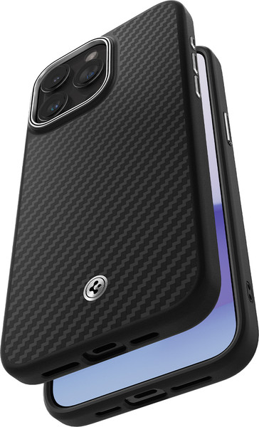 Изображение товара Чехол-накладка Spigen Enzo Aramid Mag Magsafe для iPhone 15 Pro / ACS07045 (черный матовый)