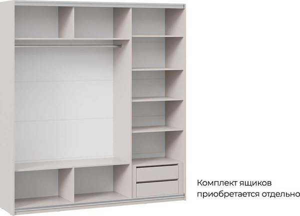 Изображение товара Шкаф-купе ТриЯ Оскар Т2 2100 / 271174 (ручка белая/кашемир)