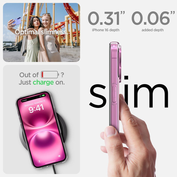 Изображение товара Чехол-накладка Spigen Liquid Crystal Mag Magsafe для iPhone 16 / ACS08390 (Clear)