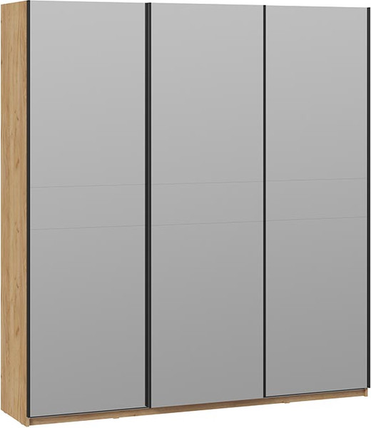 Изображение товара Шкаф-купе ТриЯ Оскар Т2 2100 / 271193 (ручка черная/дуб крафт золотой)