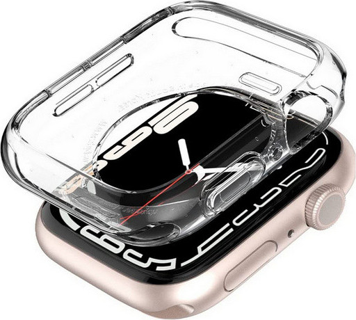 Изображение товара Защитный чехол для умных часов Spigen Liquid Crystal для Apple Watch 4/5/6/7/8/9/SE / ACS04196 (Crystal Clear)