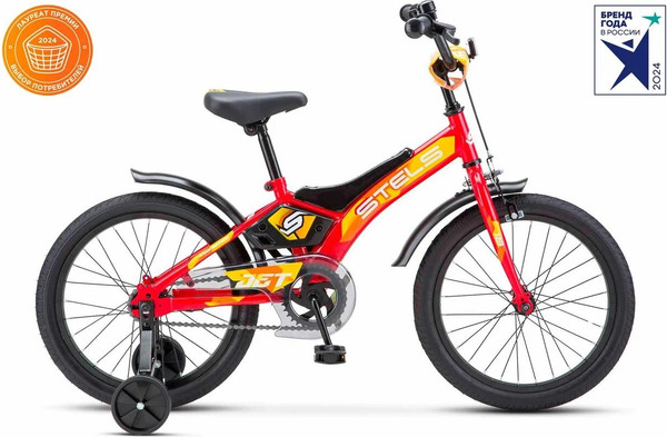 Изображение товара Детский велосипед STELS Jet 18 (10, красный, разобранный, в коробке)