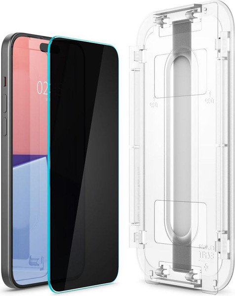 Изображение товара Защитное стекло для телефона Spigen Glas.tr Ez Fit для iPhone 15 / AGL07121 (Privacy)