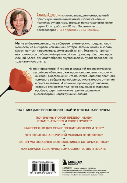 Изображение товара Книга Бомбора Ты выбираешь, твердая обложка (Адлер Алина)