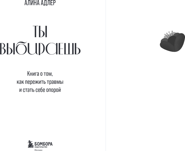 Изображение товара Книга Бомбора Ты выбираешь, твердая обложка (Адлер Алина)