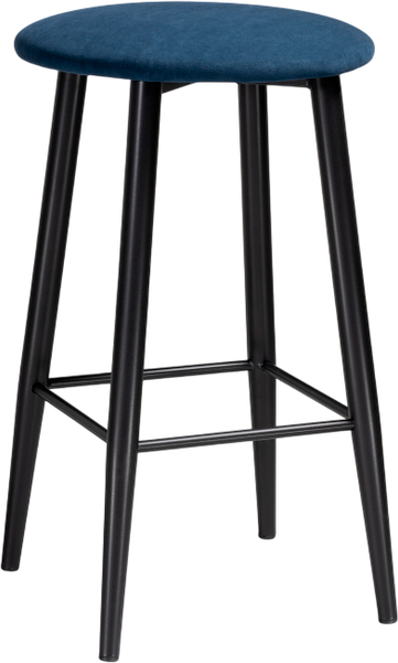Изображение товара Табурет барный Woodville Гангток / 469983 (темно-синий/черный матовый)