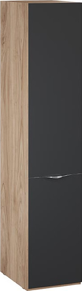 Изображение товара Шкаф-пенал ТриЯ Глосс 580 / СМ-319.07.001 (яблоня беллуно/cтекло графит матовый)